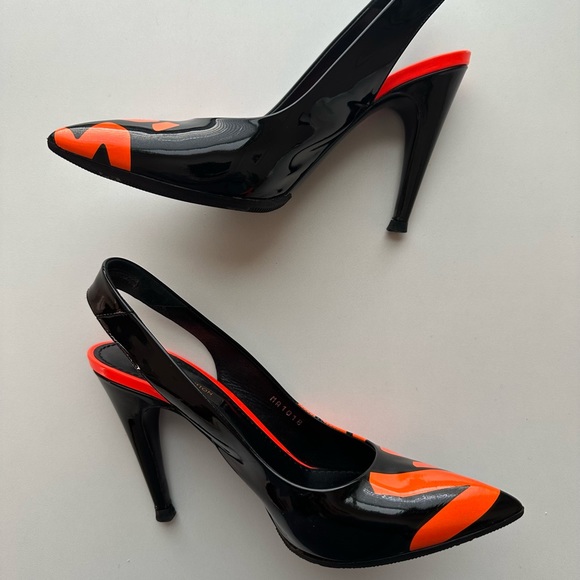SOLD Louis Vuitton x Stephen Sprouse Graffiti Slingback Pumps - Picture 9 of 11